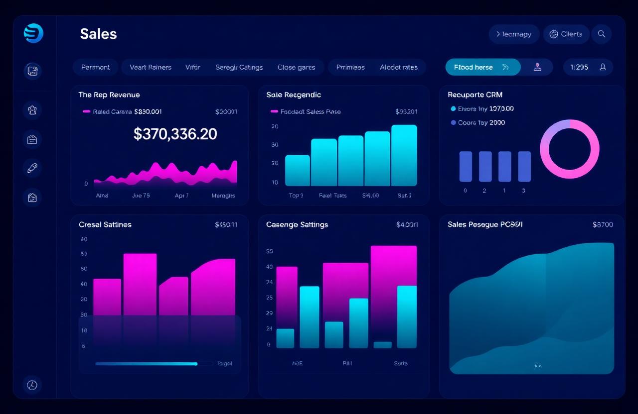 Sales rep performance dashboard